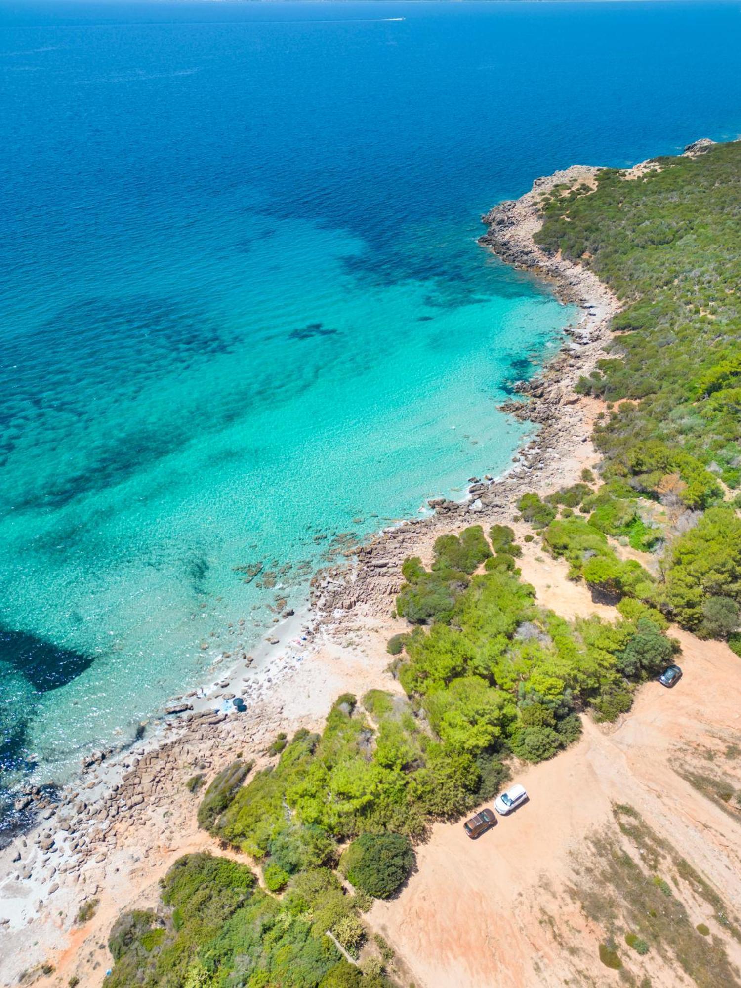 Rustico Porto Pino 30 Mt Dalla Spiaggia 外观 照片