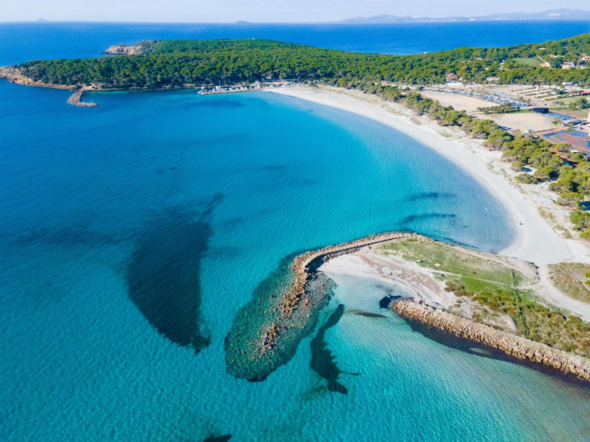 Rustico Porto Pino 30 Mt Dalla Spiaggia 外观 照片